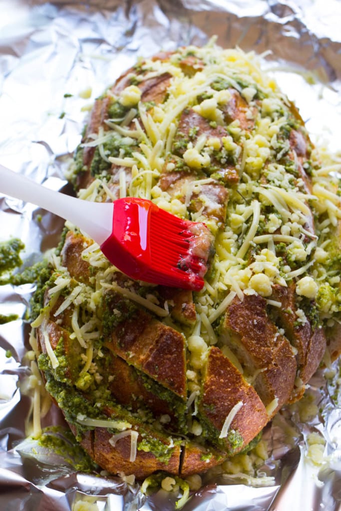 Cheesy Pesto Pull Apart Bread Easy Peasy Meals