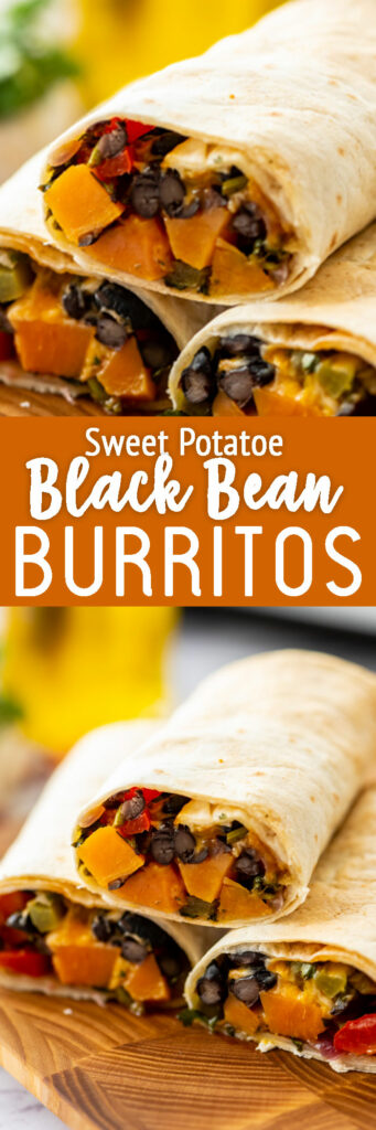 Sweet Potato Black Bean Burritos - Easy Peasy Meals