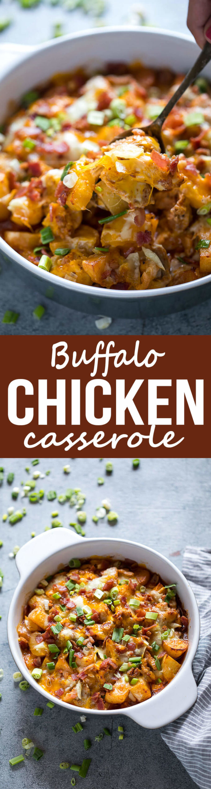 Buffalo Chicken Casserole - Easy Peasy Meals