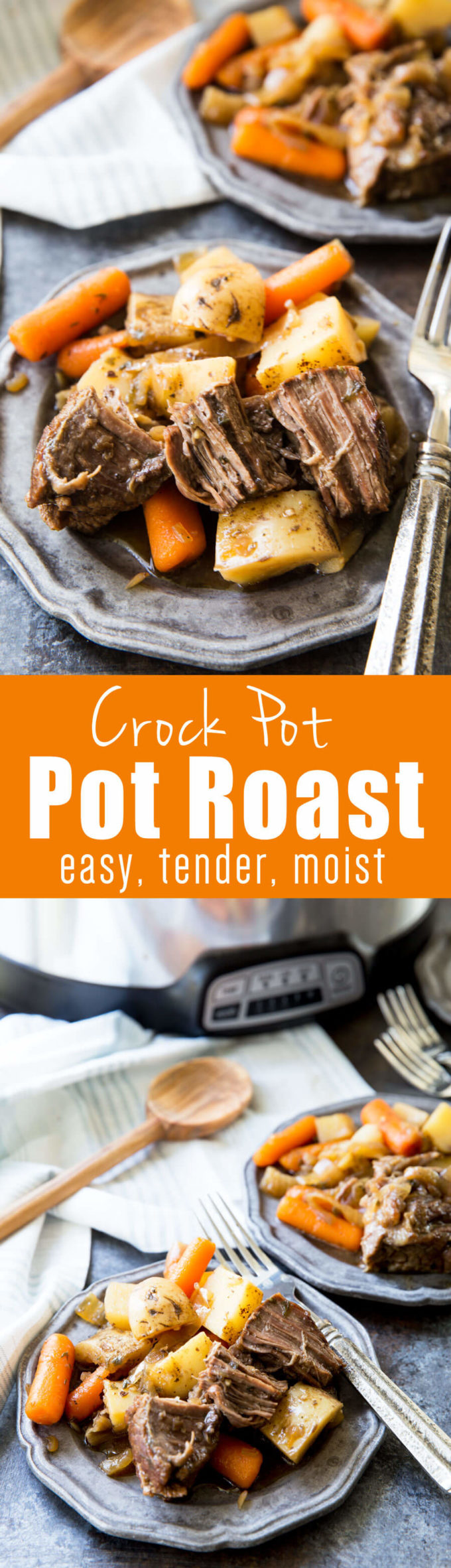 Slow Cooker Pot Roast – Sweet Tea (with Lemon)