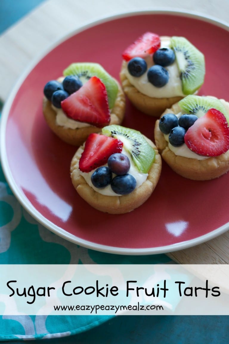 Sugar Cookie Fruit Tarts - Easy Peasy Meals