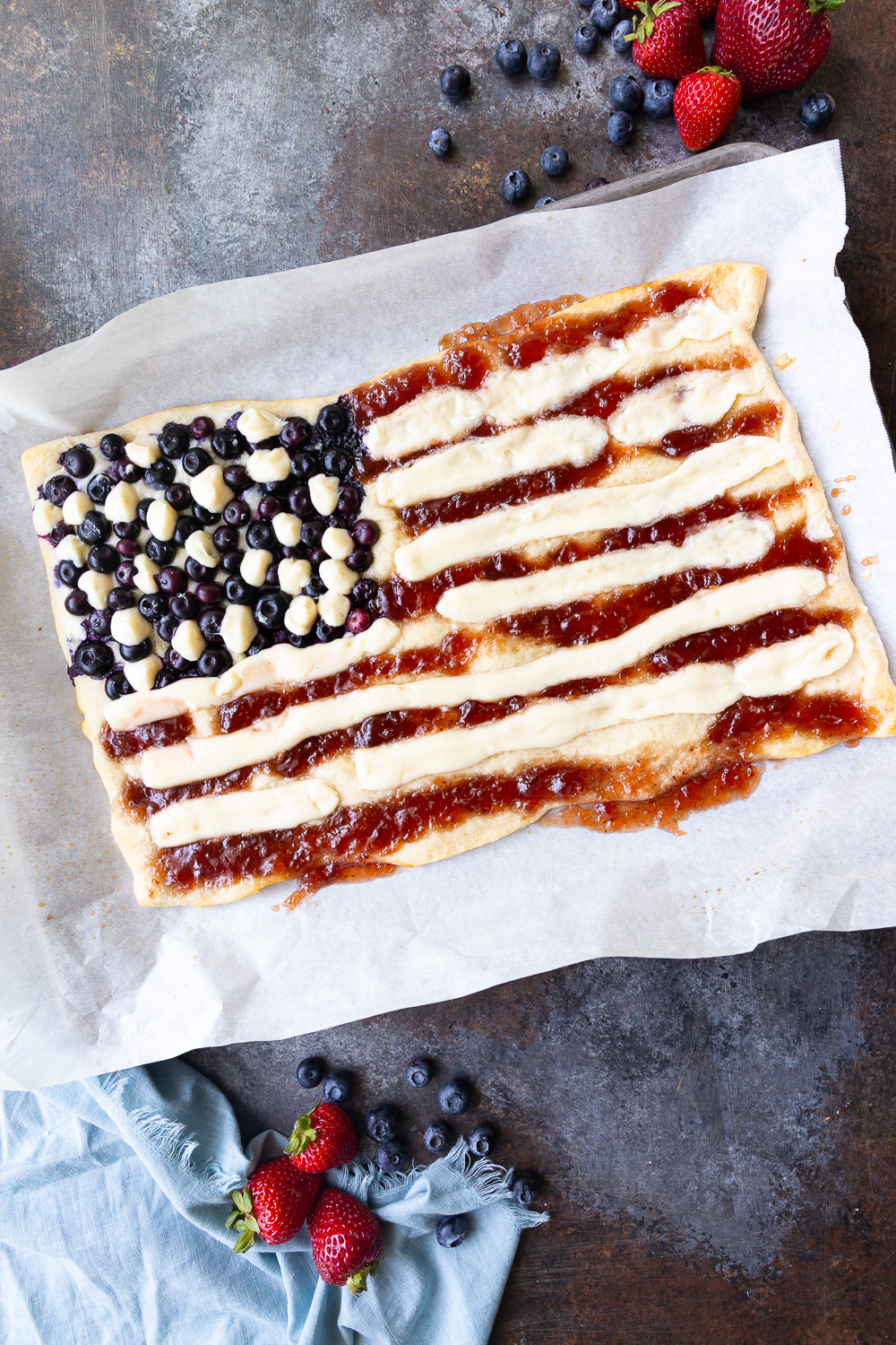 4th of July Breakfast Pastry. 