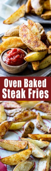 Oven Baked Steak Fries - Easy Peasy Meals