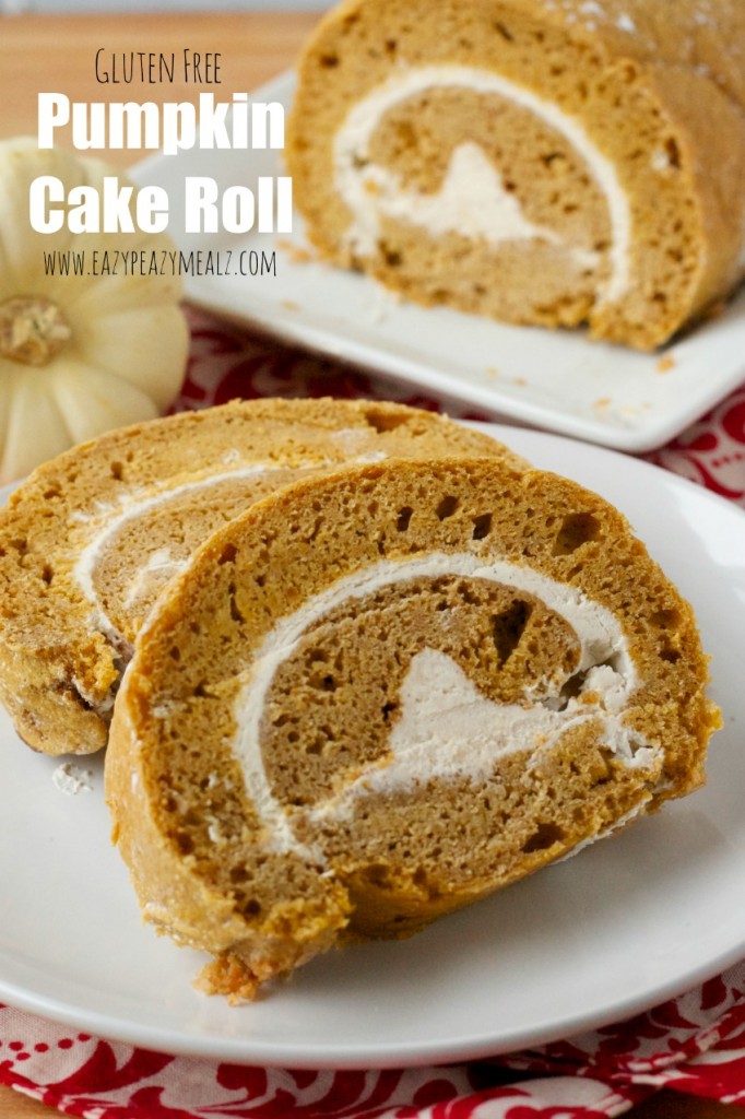 Gluten Free Pumpkin Cake Roll - Easy Peasy Meals
