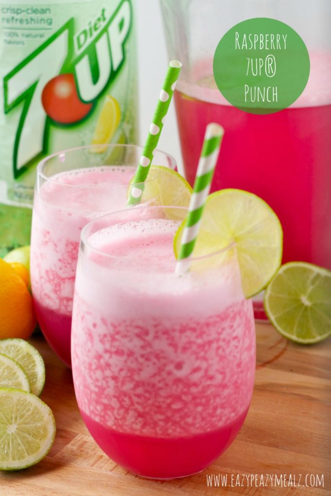 Raspberry 7UP® Punch Recipe - Easy Peasy Meals