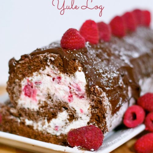 NEW! White Chocolate & Raspberry Mini Yule Log — WOW! Factor Desserts