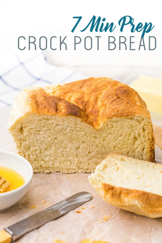 7 Minute (Prep) Artisan Crock Pot Bread - Easy Peasy Meals