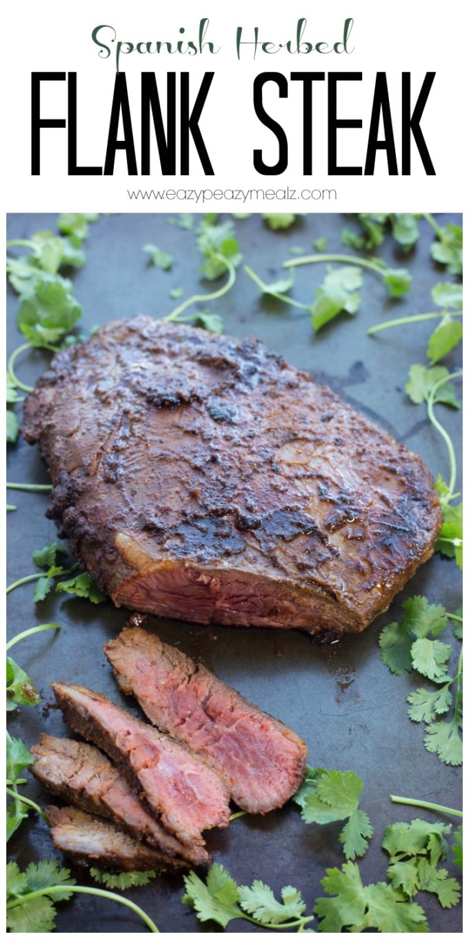 Spanish Herbed Flank Steak Easy Peasy Meals