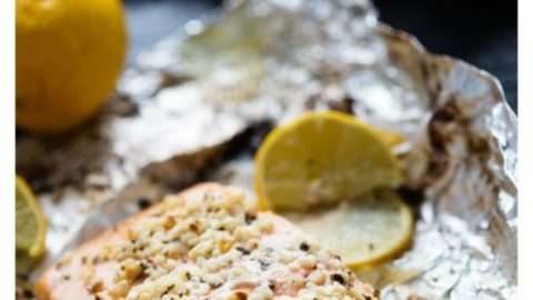 Lemon Basil Baked Garlic Butter Salmon Easy Peasy Meals