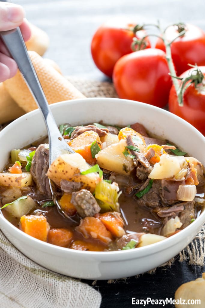 Italian Beef Stew (Slow Cooker) - Easy Peasy Meals