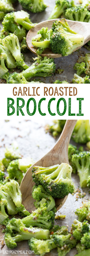 Garlic Roasted Broccoli - Easy Peasy Meals