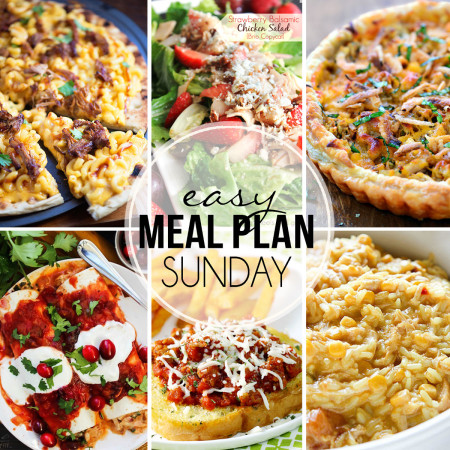 Easy Meal Plan #22 - Easy Peasy Meals