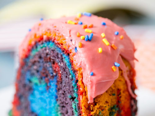 Instant Pot Rainbow Bundt Cake  Instant pot recipes, Bundt cake