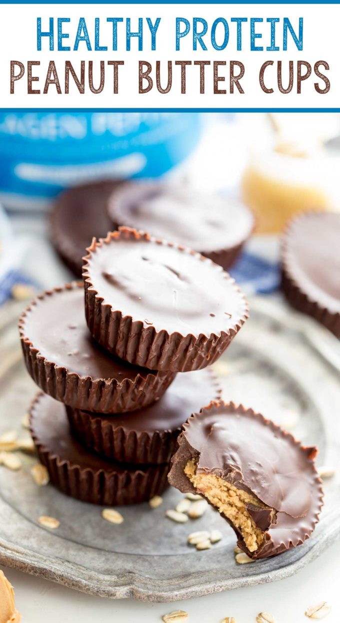 Homemade Protein-Packed Peanut Butter Cups {Healthy, Easy & Sugar Free!}