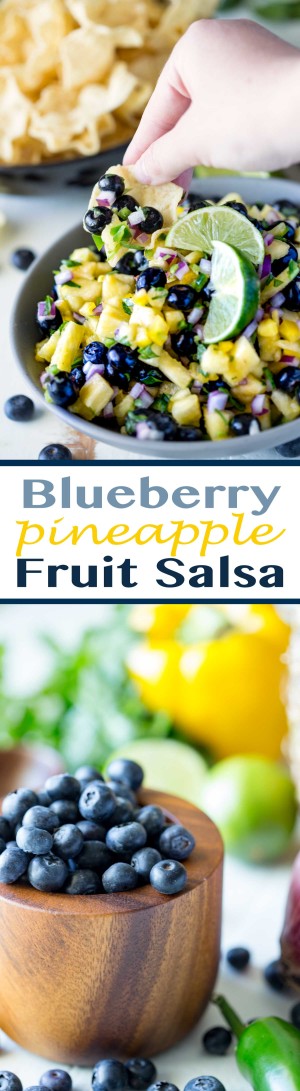 Blueberry Pineapple Fruit Salsa - Easy Peasy Meals