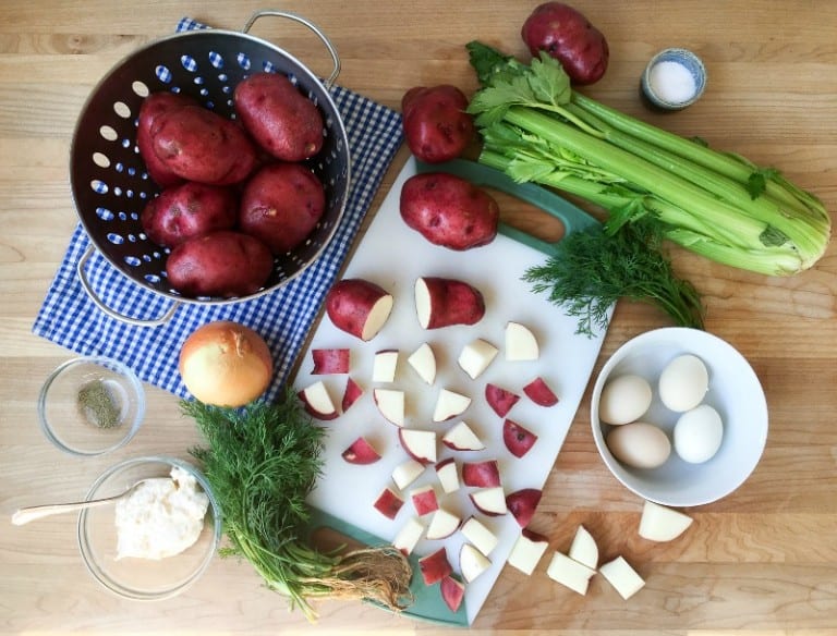 Red Bliss Potato Salad With Dill Easy Peasy Meals 3454