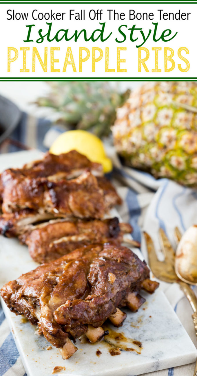 Slow Cooker Hawaiian Pineapple Ribs (Fall off the bone tender) Easy