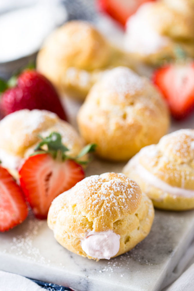 Strawberries and Cream Puffs - Easy Peasy Meals