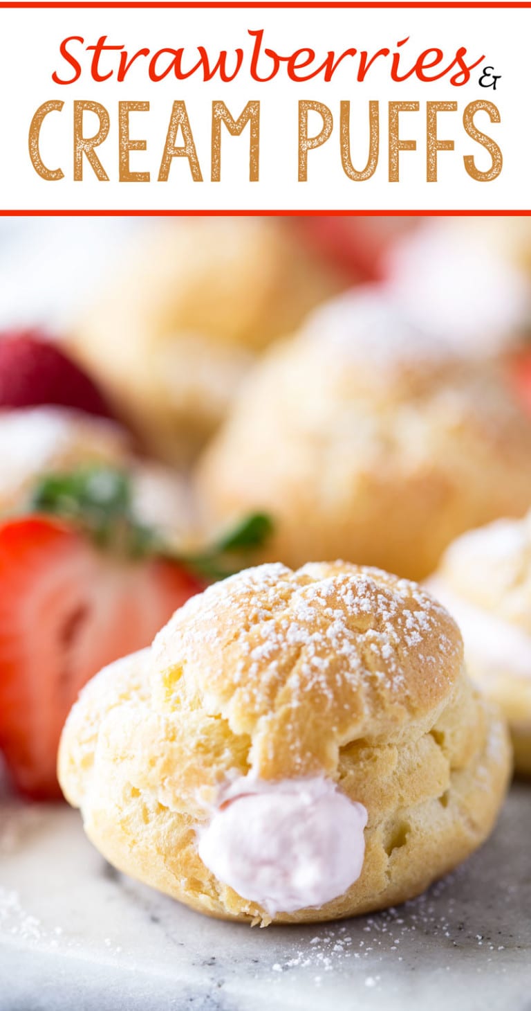 Strawberries and Cream Puffs - Easy Peasy Meals