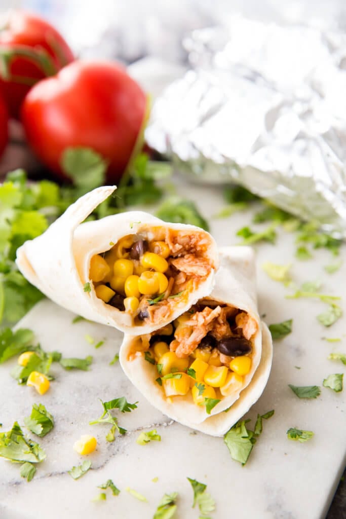 BBQ Chicken Burritos - Easy Peasy Meals