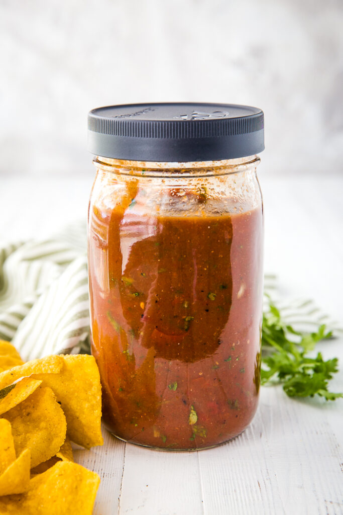 Restaurant Style Blender Salsa - Easy Peasy Meals