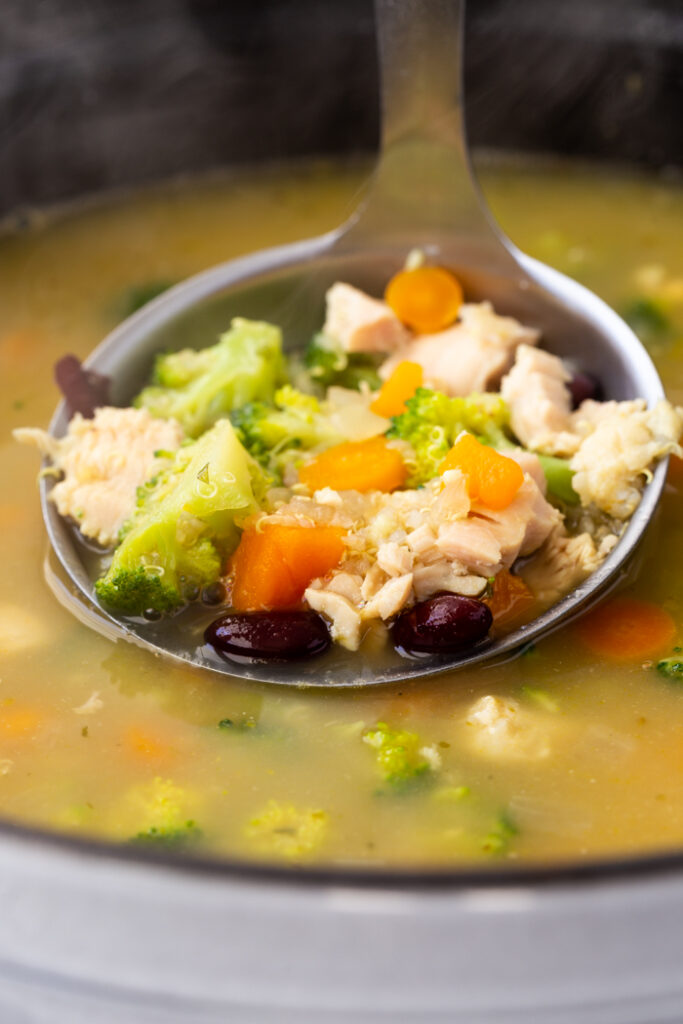 Chicken Quinoa Veggie Soup - Easy Peasy Meals