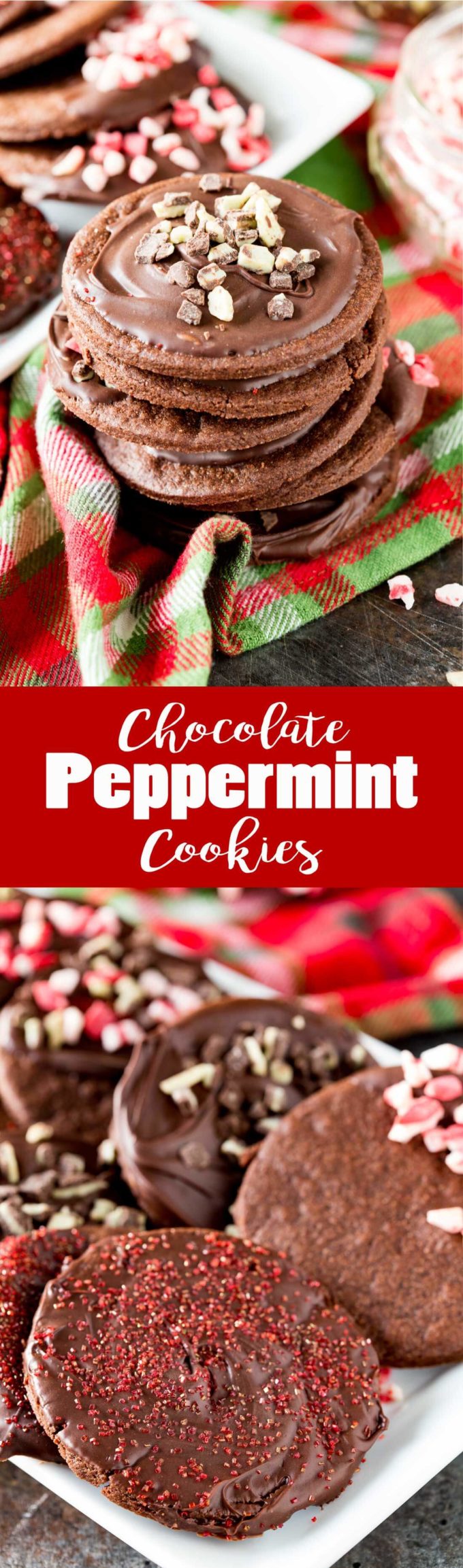 Chocolate Peppermint Cookies are a delicious easy Christmas cookie that embody the flavors of the season. 