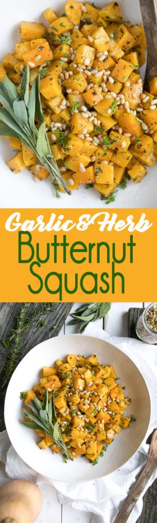 5 Ingredient Oven Roasted Garlic and Herb Butternut Squash - Easy Peasy ...