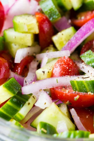 Greek Cucumber Salad - Easy Peasy Meals