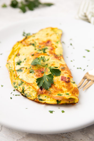 Ham and Spinach Omelette (Keto) - Easy Peasy Meals