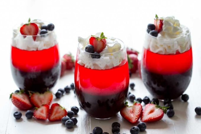 The Tastiest Jello Mousse (Layered with Fresh Fruit!)