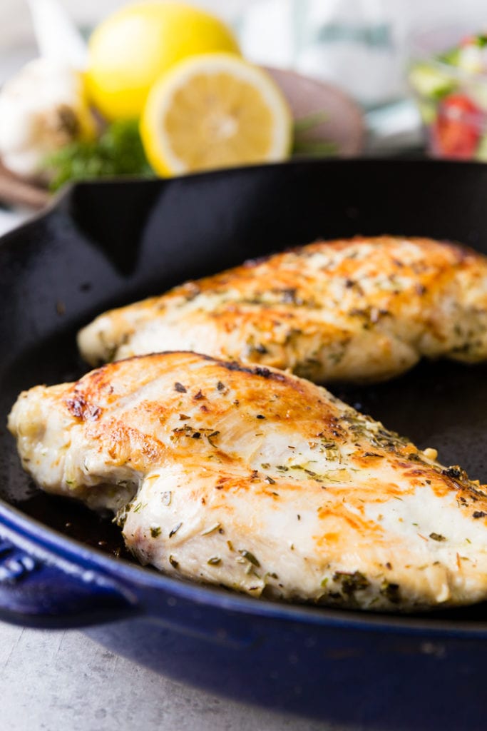 Skillet Greek Chicken - Easy Peasy Meals