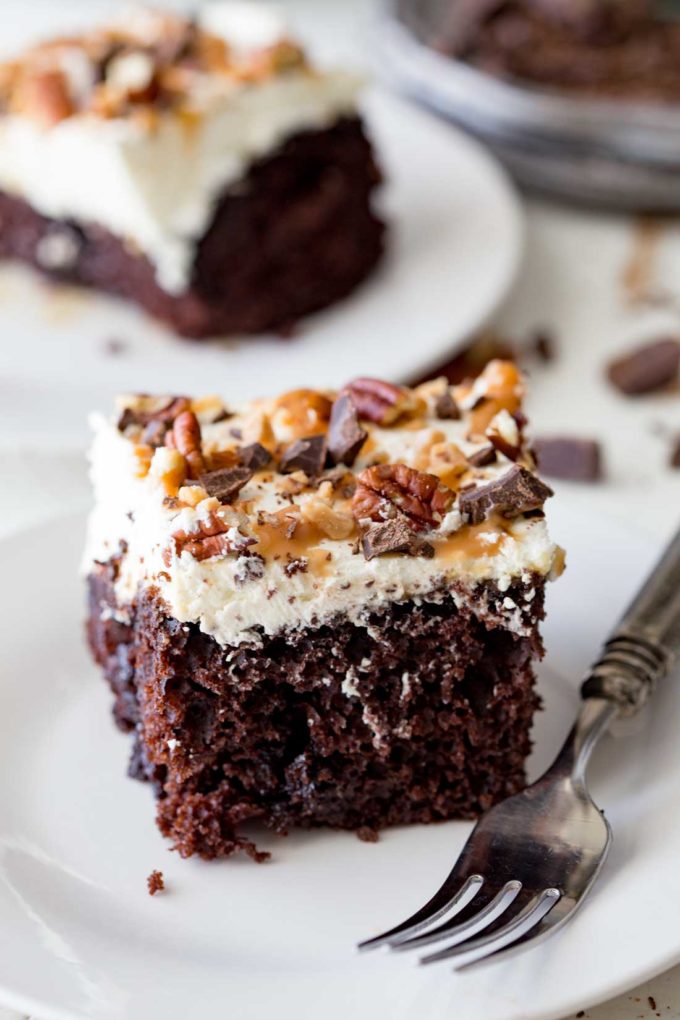 Marshmallow Chocolate Poke Cake | Recipe | Desserts, Chocolate desserts, Chocolate  poke cake