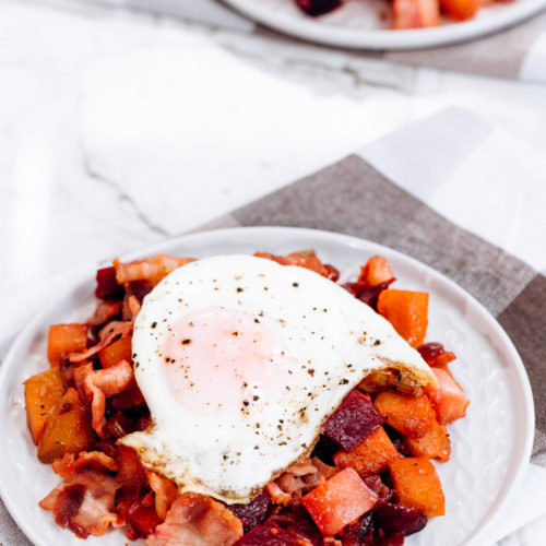 Healthy Bacon and Jam Egg Sandwiches - Sweet Savory and Steph