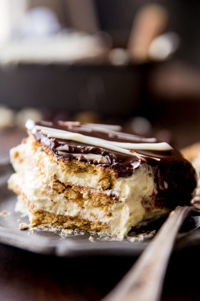 Eclair, Eclair Cake, Ice Box Cake, Eclair Ice Box Cake, Icebox Eclair Cake