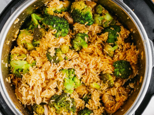 Broccoli rice chicken online instant pot