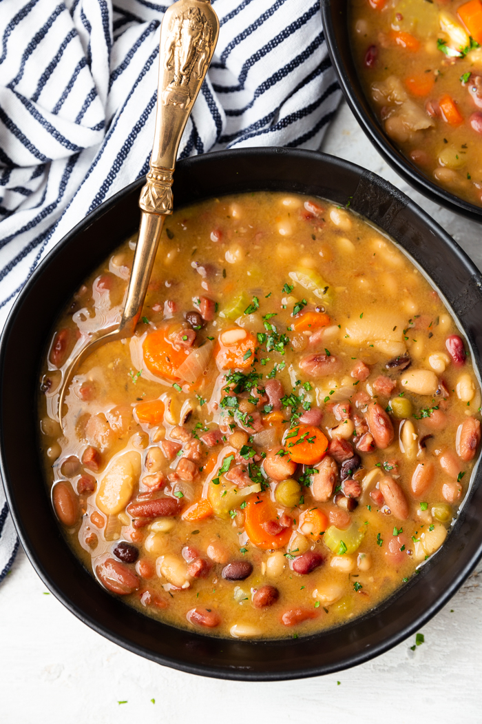 Instant Pot White Bean Soup - Mom's Kitchen Handbook