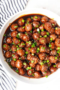 Mongolian Beef Meatballs (Crock Pot and Instant Pot) - Easy Peasy Meals