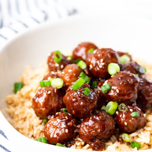 Mongolian Beef Meatballs (Crock Pot and Instant Pot) - Easy Peasy Meals