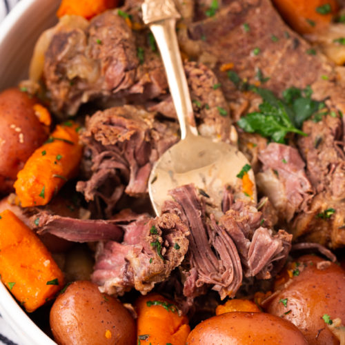 Easy Instant Pot Pot Roast {Tender + Juicy}