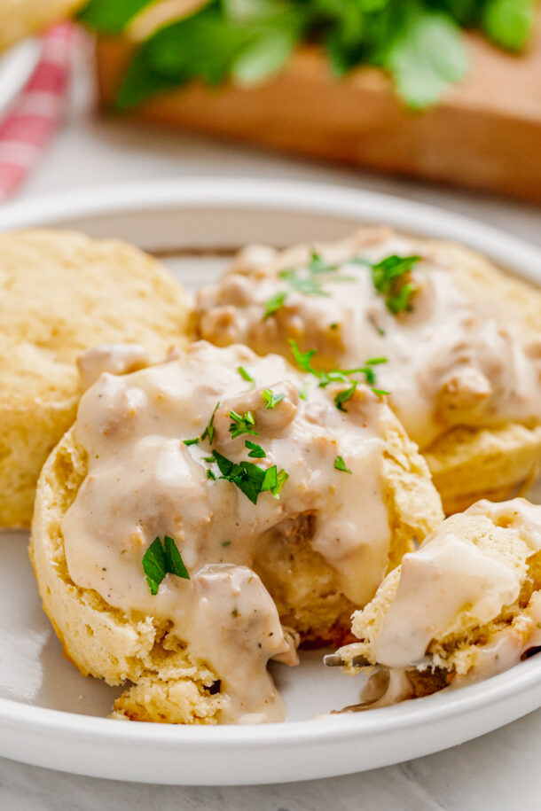 Instant Pot Biscuits and Sausage Gravy - Easy Peasy Meals