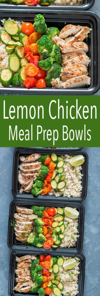 Lemon Chicken With Cilantro Brown Rice - Easy Peasy Meals