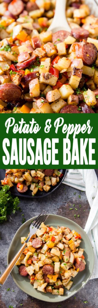 Potato Pepper And Sausage Bake Easy Peasy Meals