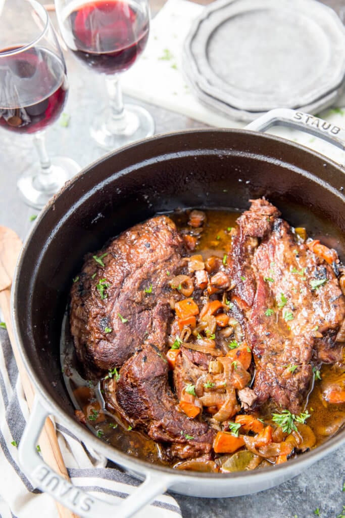 Red Wine Braised Beef Easy Peasy Meals