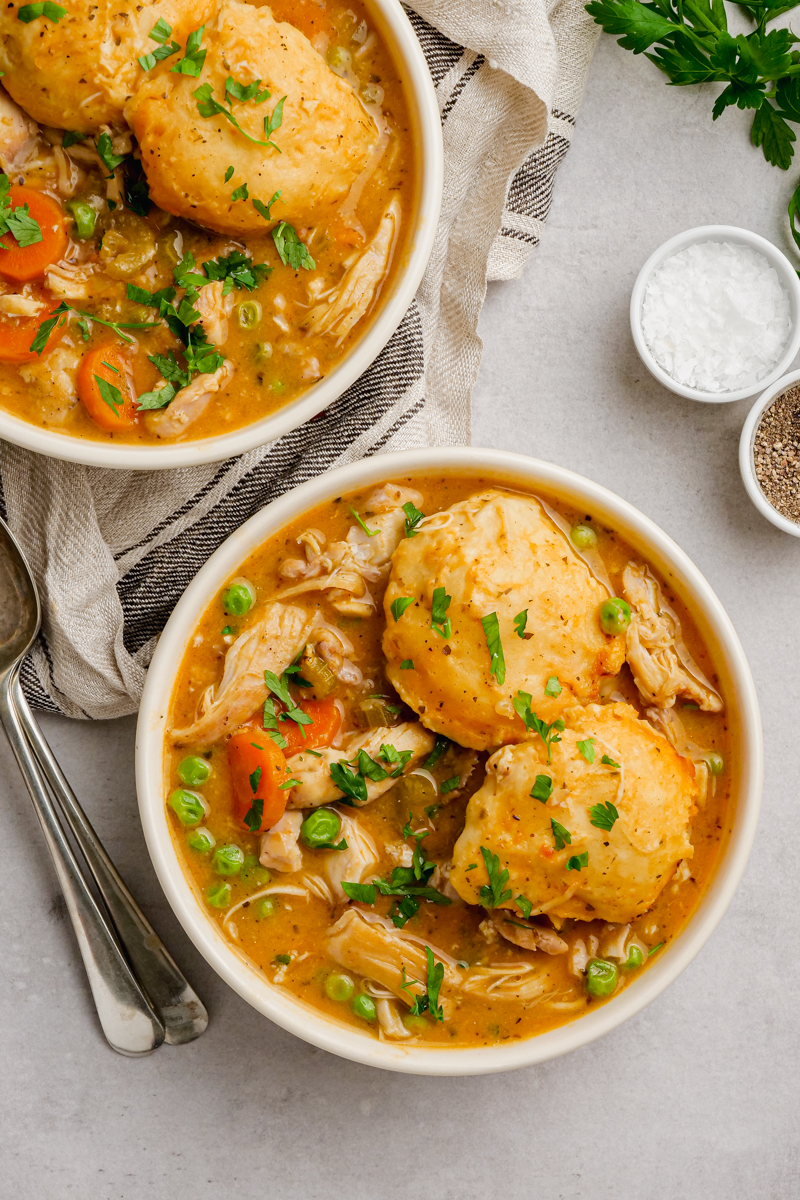 Slow Cooker Chicken And Dumplings - Easy Peasy Meals