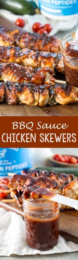 BBQ Chicken Skewers (Homemade BBQ Sauce) - Easy Peasy Meals