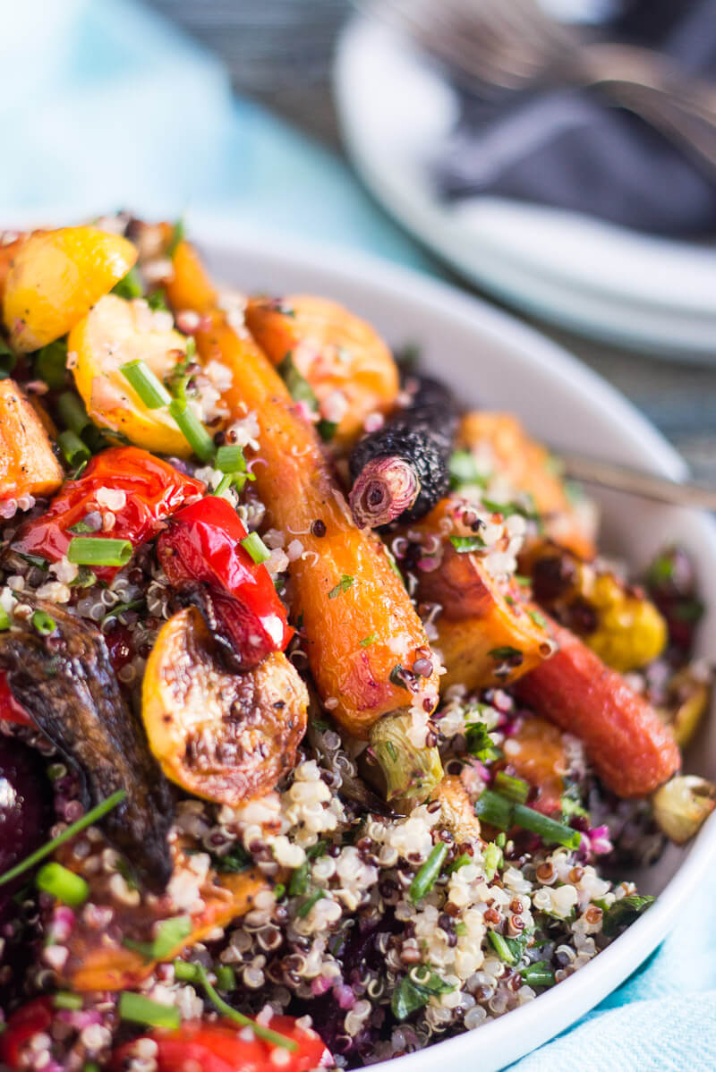 Roasted Vegetable and Quinoa Salad - Easy Peasy Meals