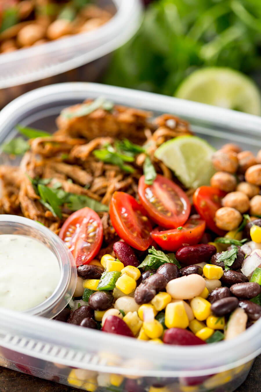 Pulled Pork Pulse Protein Bowl - Easy Peasy Meals