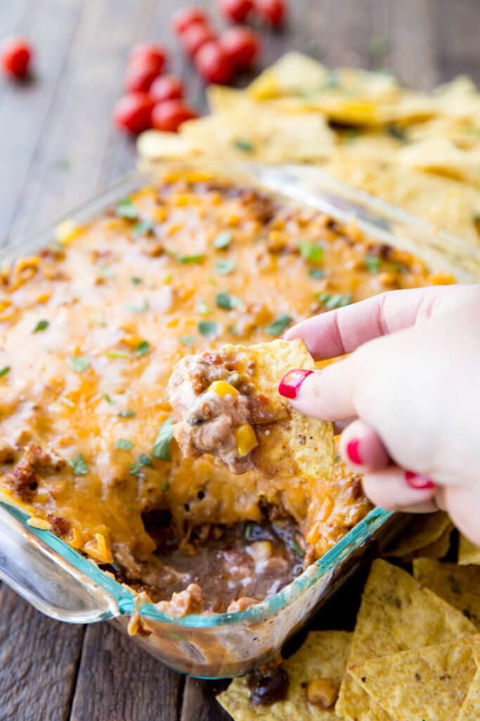 Best Ever Layered Bean Dip - Easy Peasy Meals