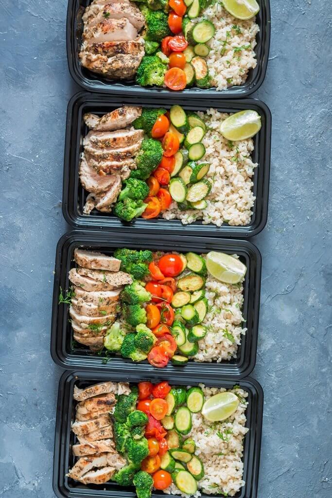 Chicken Meal Prep Recipe With Brown Rice - CurryTrail